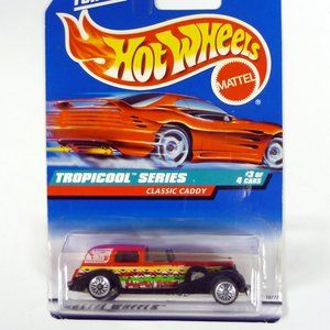 Hot Wheels Classic Caddy #695 Tropicool Series 3 of 4 Red Die-Cast Car 1998